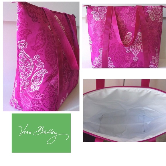 Vera Bradley Stamped Paisley Cooler Tote 👜 Bag - Picture 3 of 13
